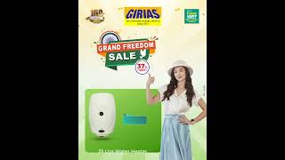 Girias Grand Freedom Sale  Independence Deals Alert  Upto 70 Off on all Products [upl. by Quin]