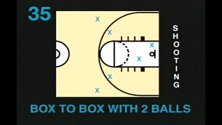 Basketball Drill Box to Box 2 ball shooting drill for multiple repetitions basketball  NBA [upl. by Con814]