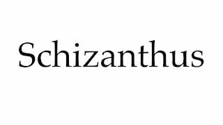 How to Pronounce Schizanthus [upl. by Ylenaj]