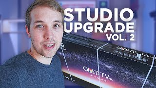 Studio upgrade  Montujeme novou OLED 4K TV  VLOG [upl. by Nysila]