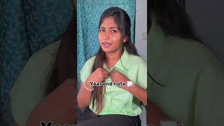 Year end note 🤣😂 comedy trending funny princy newyear shorts yt tamil love fun [upl. by Chaddy]