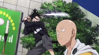 SAITAMA VS SONIC TODAS LAS PELEAS  AUDIO LATINO ONE PUNCH MAN [upl. by Aramanta]