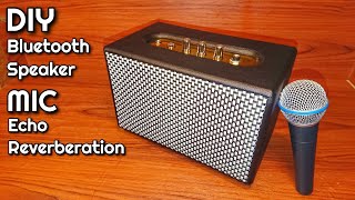 DIY Bluetooth speaker portable with mic echo reverberation [upl. by Iretak]