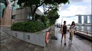 Walk from Boat Quay to Esplanade Singapore [upl. by Rives]