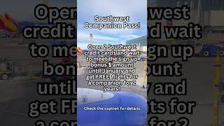 Southwest Companion Pass pointsandmiles readytotravel milesandpoints traveltips traveloften [upl. by Masuh977]