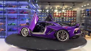 AUTOart LAMBORGHINI AVENTADOR SVJ VIOLA PASIFAEPEARL PURPLE 79179 [upl. by Mab]