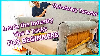 DIY HOW TO UPHOLSTER A COUCH  STEP BY STEP HOW TO REUPHOLSTER A SOFA  FaceliftInteriors [upl. by Ennasirk382]