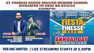 ST FRANCIS ASSISI EM SCHOOL  ANNUAL DAY CELEBRATION 2024  LIVE STARTS 500 PM  02022024 [upl. by Odoric]