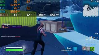 Fortnite Performance Mode settings  1080p  Ryzen 5 5500 and RX 6500 XT [upl. by Halle]