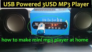 How to make simple USB Speaker Set  Bluetooth SD Card amp Flash Drive [upl. by Otnas196]