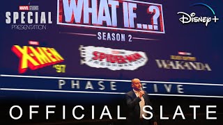 MARVEL STUDIOS OFFICIAL 2024 PHASE 5 SLATE ANNOUNCEMENT Full Panel Release Dates and Breakdown [upl. by Rramaj]