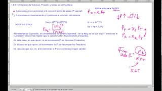 Cambio de Volumen Presión y Moles en el Equilibrio  QB311 [upl. by Aynnat]