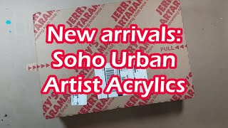 Unboxing Soho Urban Artist acrylics [upl. by Pollux]