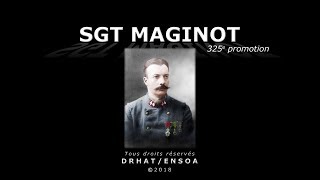 SGT andré MAGINOT parrain de la 325e promotion de lENSOA [upl. by Kitrak]