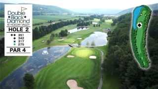 Golf Course Overview Double Black Diamond at Holiday Valley [upl. by Garibald]