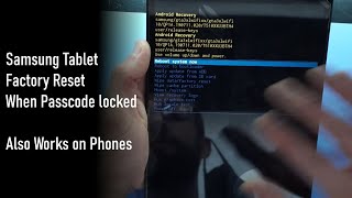 Method 1 Samsung Tablet Factory Reset for forgotten password [upl. by Aitnyc]