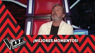 Montaner le regala a Tini Stoessel un tema quotCastillo azulquot  La Voz Argentina 2018 [upl. by Najram]