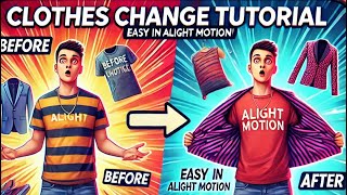 ALIGHT MOTION CLOTH CHANGE TUTORIALMIZO ⚡️ [upl. by Elatsyrk397]