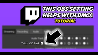 How to Remove Music from Twitch VODs using OBS  Twitch DMCA Help 2023 [upl. by Nanek]