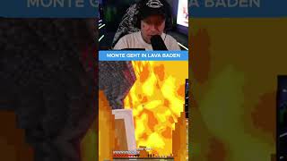 MONTE geht in LAVA BADEN 🔥  shorts [upl. by Baten]