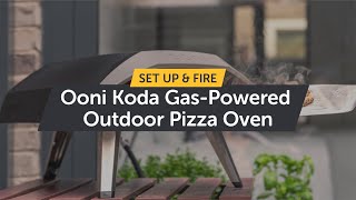 Ooni Koda 12  Gas Powered Outdoor Pizza Oven  How to Setup amp Light it [upl. by Augustine]