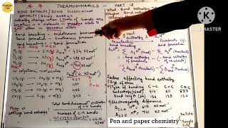 Thermodynamics Bond enthalpy and factors affecting it Video 12 [upl. by Aniara240]