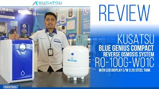 REVIEW KUSATSU BLUE GENIUS COMPACT REVERSE OSMOSIS SYSTEM RO 100G W01C [upl. by Fry310]