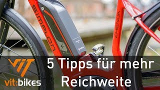 5 Tipps zum Akkusparen beim Ebike  vitbikesTV [upl. by Eltsirc491]