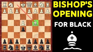 How to Play Against the Bishops Opening as Black TRAPS Included [upl. by Lashond]