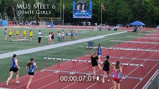 MUS Meet 6  Emmalee Lentile  Class of 2026 100mH and High Jump [upl. by Petronia837]