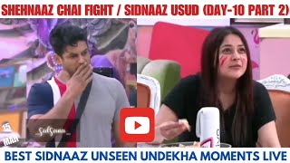 DAY 10 PART 2 Shehnaaz Chai Fight 🤣 SidNaaz USUD Moments♥️ SidNaaz Fans Insta Live 🤩 [upl. by Akinwahs910]