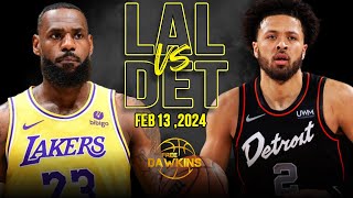 Los Angeles Lakers vs Detroit Pistons Full Game Highlights  February 13 2024  FreeDawkins [upl. by Anwaf]