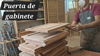 PUERTA para GABINETE de cocina 😃 woodworking [upl. by Lattie]