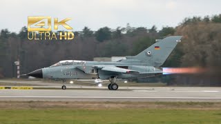 4K Panavia Tornado IDS Luftwaffe German Air Force 4345 departure at Manching Airbase IGS ETSI [upl. by Tareyn]