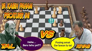 KORBAN MALAH JADI KORBAN Tal kasih paham pecatur ini  Mikhail tal vs Rivas manuel 1992 [upl. by Deena]