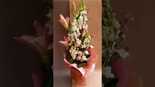 Flower arrangement with Lily and Snapdragon  Antirrhinum [upl. by Refinnej503]