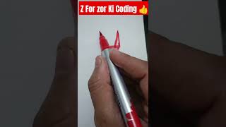 Z For Zor Ki Coding Kyute Coding viral trending1 💯💯 [upl. by Aniehs]