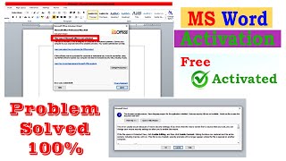 Activate Microsoft Word 2010 2013 2016 2021  MS Office Product Key Problem Solved Update [upl. by Alsworth]