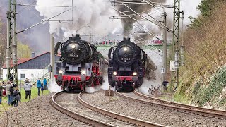 Steam Train Race up the Tharandt Incline  8K HDR [upl. by Illoh]