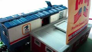 TYCO  920 UNLOADING MAIL CAR SETwmv [upl. by Jos]