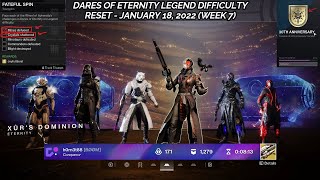 Destiny 2  Mines Defused Fateful Spin Triumph  Dares of Eternity Legend Difficulty Week 7 [upl. by Ahsenauj463]