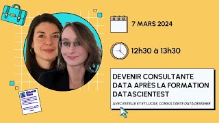 Devenir consultante data après la formation DataScientest [upl. by Doralin]