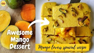 Bengali Aam Sandesh🥭🥭🥭  Mango Bhapa Sandesh  Steamed Cottage Cheese Mango Fudge  Freshly Cooked [upl. by Imef]