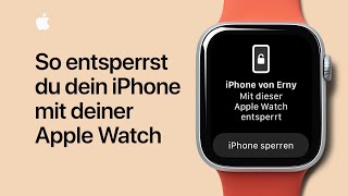 So entsperrst du dein iPhone mit deiner Apple Watch  Apple Support [upl. by Lledualc]