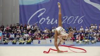 Alexandra Soldatova  RibbonAllaround RCh2016 Sochi [upl. by Garald624]