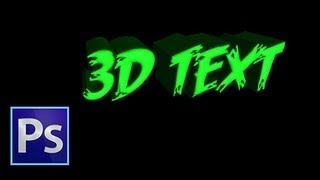 Photoshop  3D Text Tutorial [upl. by Lira]