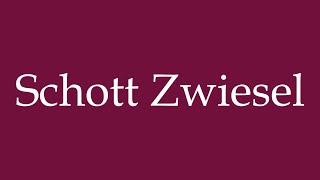 How to Pronounce Schott Zwiesel Correctly in German [upl. by Roselba367]