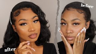 The Ultimate Everyday Makeup Routine for Black Women  Easy Soft Glam [upl. by Brynne515]