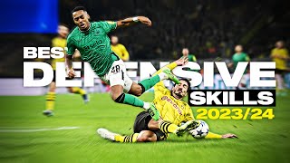 Crazy Football Defensive Skills amp Tackles 202324  HD [upl. by Greenes]