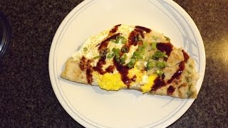 How to make scallion pancakes with egg  Simple amp Fast Breakfast [upl. by Alyn]